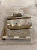 Emtek 4" x 4" Plain Bearing 5/8" Radius Corners Mortise Hinge - Pair - Polished Nickel