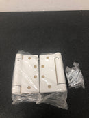 Miseno MDH4592PR 4-1/2 x 4-1/2 Spring Hinge Square Corner Door Hinge - Pair - Primed