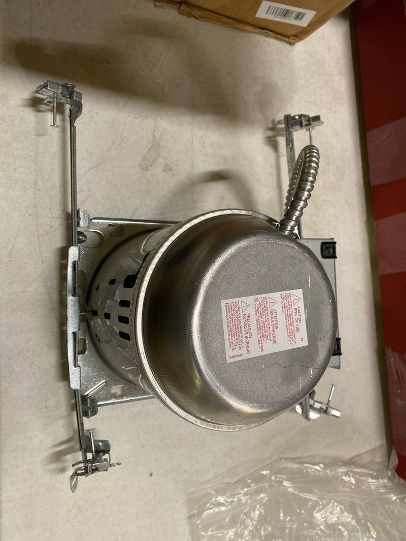 Halo H7T Non-Insulated Ceiling New Construction Recessed Housing for 6" Trim Size - Raw Finish