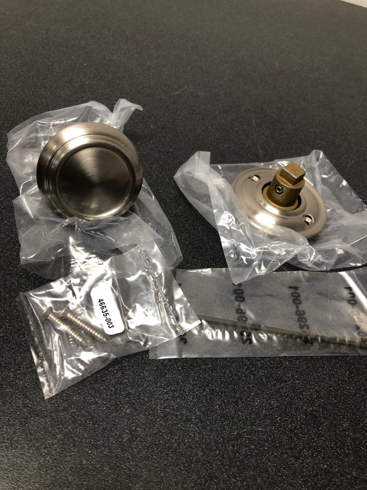 Baldwin HDTRATRR150 Traditional Non-Turning One-Sided Dummy Door Knob with Round Rose - Satin Nickel