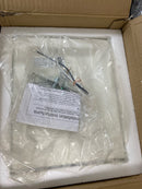 Progress Lighting P560044-030 Ceramic Sconce Single Light 10" High Outdoor Wall Sconce with Ceramic Shade - White