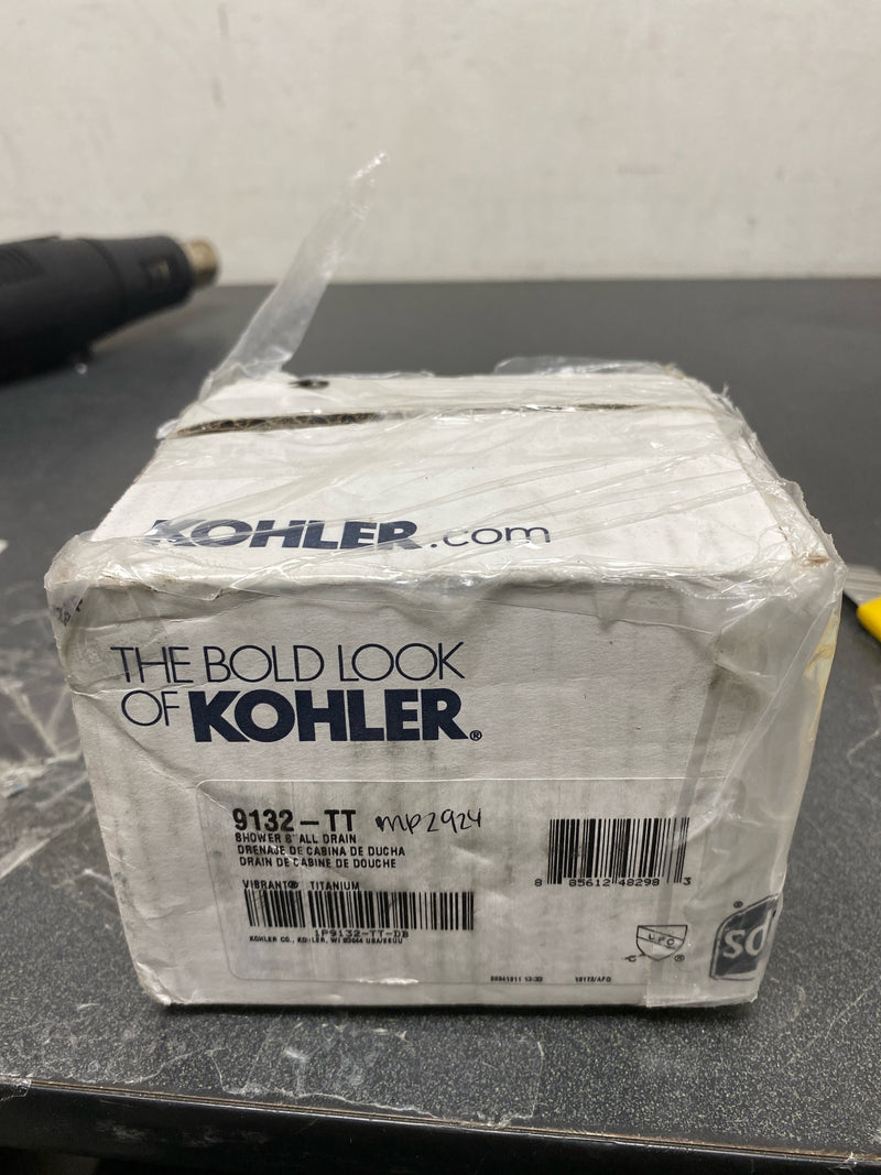 Kohler K-9132-TT 4-3/8" Round Shower Drain - Vibrant Titanium