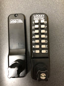 Lockey Sumo GL2 JBMG SUMO Surface Mounted Keyless Entry Single Combination Mechanical Lever Set for Gates - Jet Black Marine Grade