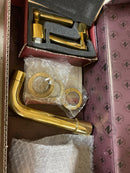 SPECIAL ORDER ONLY NON-CANCELABLE AND NON-RETURANBLE ROHL LOMBARDIA BATH TRIM SET ONLY WITH NO ROUGH VALVE BODY TO WALL MOUNTED THREE HOLE WIDESPREAD LAVATORY FAUCET MIXER SET WITH METAL LEVER HA