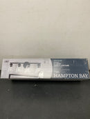 Hampton bay HD32661D3 Eastburn 28.13 in. 4-Light Matte Black Vanity Light with Clear Glass Shades