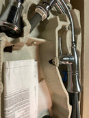 Delta Cassidy Arctic Stainless 1-Handle Deck-Mount Pull-Down Handle Kitchen Faucet