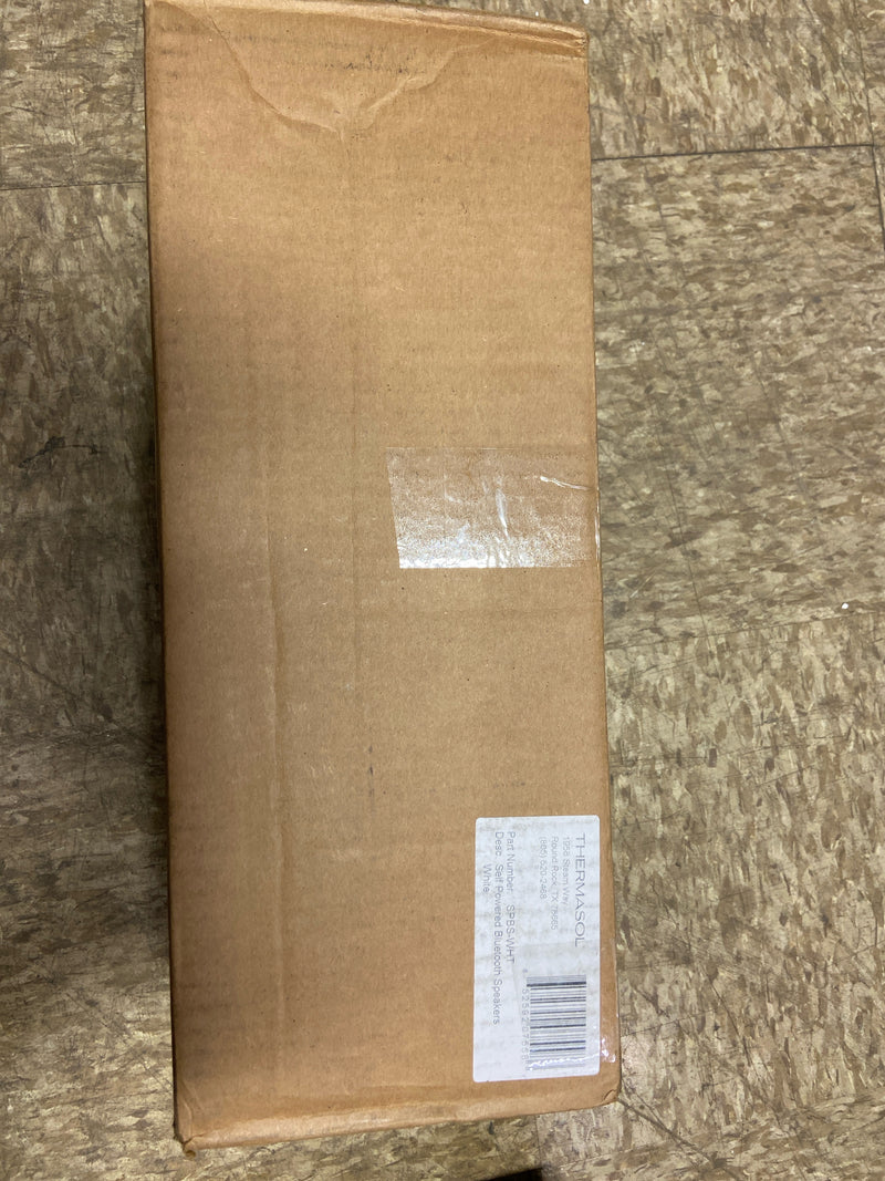 ThermaSol SPBS-WHT Self Powered Bluetooth Steam Shower Speakers - White