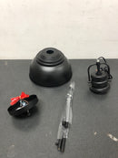 Home decorators collection RS20190724110BK Shelston 10 in. 1-Light Black Farmhouse Pendant Light Fixture with Metal Shade