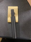 Emtek 505HECUS19.US4 Hercules Reversible Non-Turning Two-Sided Dummy Door Lever Set from the Brass Modern Collection - Flat Black Hercules Lever (US19) Modern Rectangular Rosette (US4)