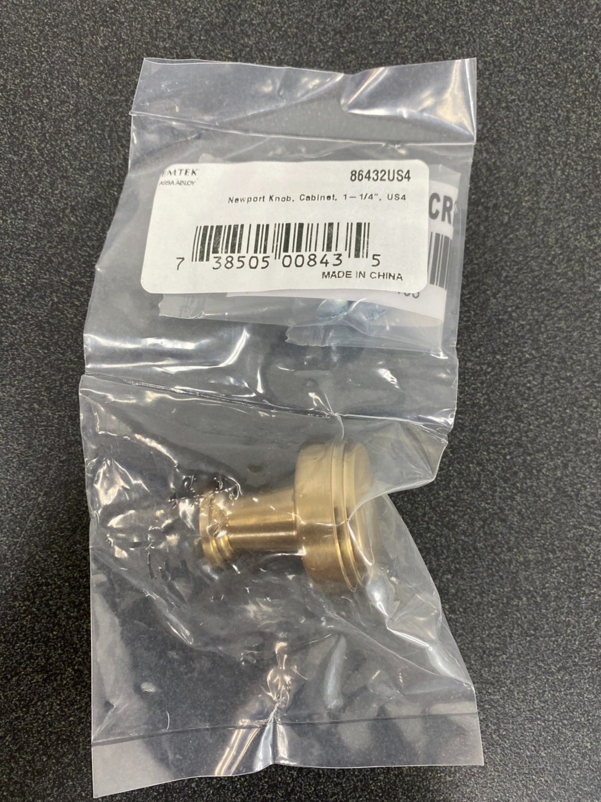 Emtek 86432US4 American Designer 1-1/4 Inch Mushroom Cabinet Knob - Satin Brass