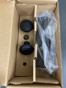 Emtek 8854US19 9" Height Quincy Sideplate Classic Brass Dummy Set - Flat Black