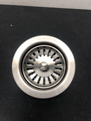 Signature Hardware 446668 3-1/2" Garbage Disposal Flange with Basket Strainer - Fits Sinks Up to 5/8" Thick - Stainless Steel