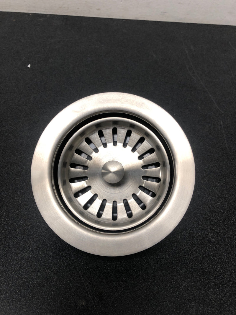 Signature Hardware 446668 3-1/2" Garbage Disposal Flange with Basket Strainer - Fits Sinks Up to 5/8" Thick - Stainless Steel