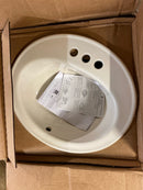 Kohler K-2196-4-96 Pennington 20-1/4" Drop In Bathroom Sink with 3 Holes Drilled and Overflow - Biscuit