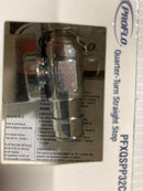 PROFLO PFXQSPP32C 1/2" PEX x 3/8" OD Straight Stop Quarter 1/4" Turn QT - Chrome