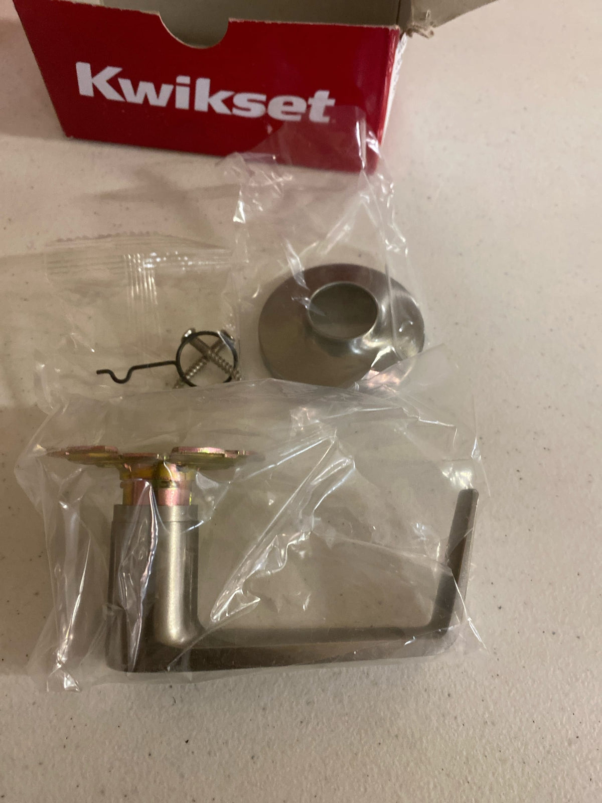 Kwikset 94880-628 Carson Satin Nickel Round Half Dummy Reversible Door Handle