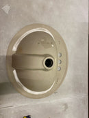 Msi White 21in X 18in Oval Porcelain Overmount Vanity Sink