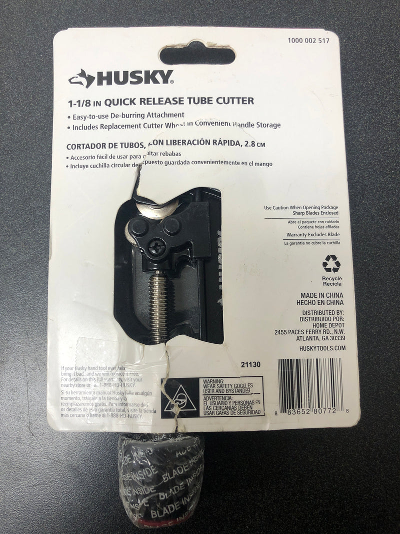 Husky 80-772-111 1-1/8 in. Quick-Release Tube Cutter