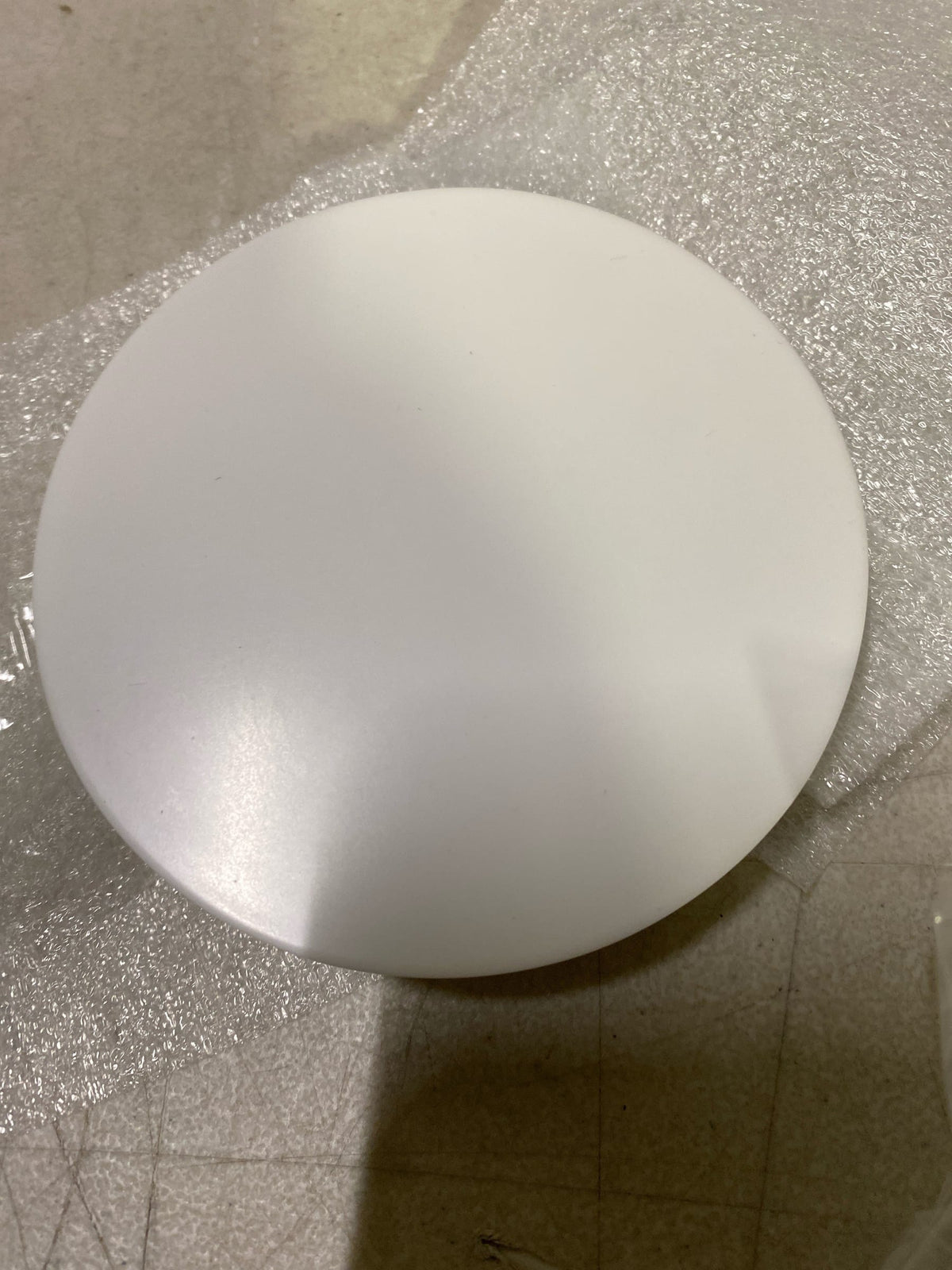 Franke RNDCVR-PWT Colorline 4-7/16" Wide Metal Drain Cover - Polar White