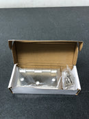 Emtek 91023US14 3.5" x 3.5" Plain Bearing 1/4" Radius Corners Mortise Hinge - Pair - Polished Nickel