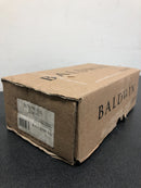 Baldwin reserve entratar190 entry traditional knob and arch rose with 6al latch and dual strike satin black finish