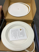 Juno Lighting WF6 REG SWW5 90CRI MW M6 Contractor Select Wafer 6" Wide Switchable CCT Integrated LED Baffle Canless Recessed Trim - Matte White