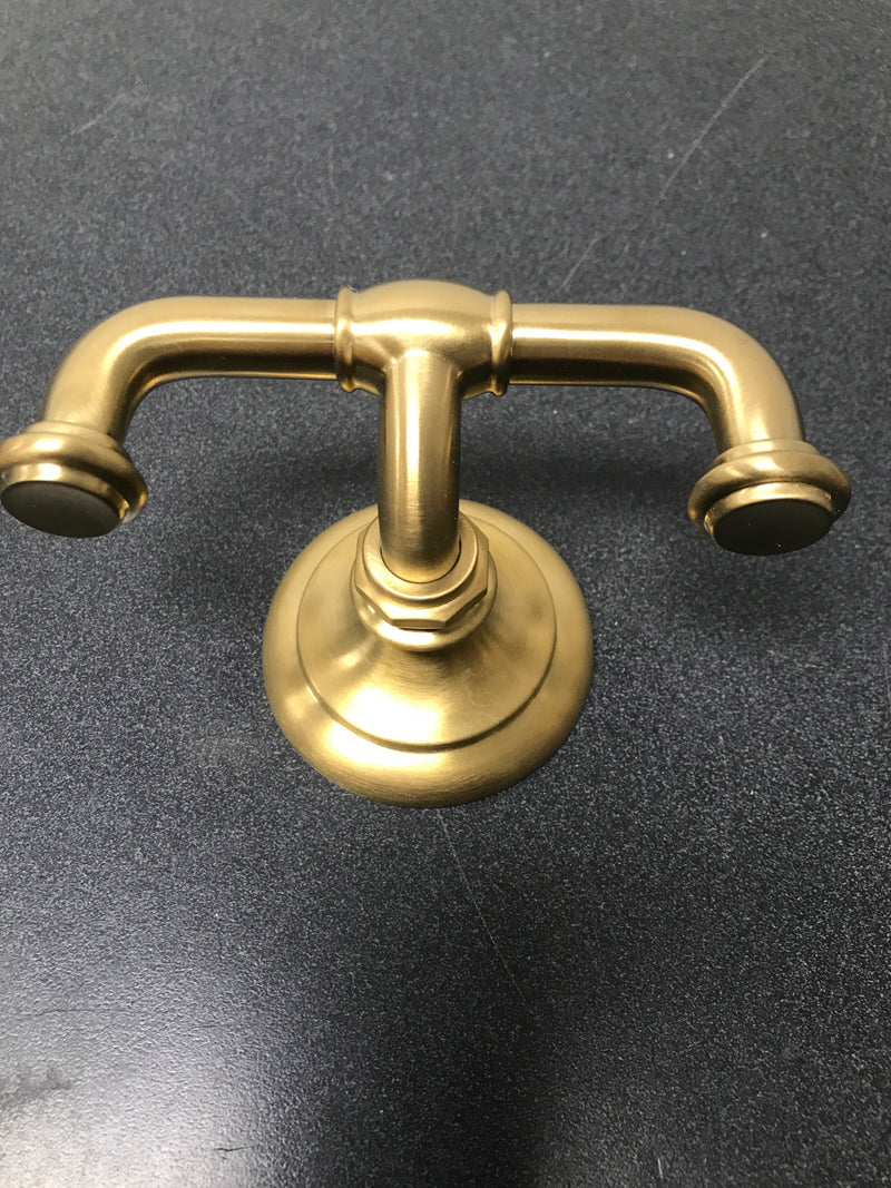 Kohler K-72572-2MB Artifacts Double Robe Hook - Vibrant Brushed Moderne Brass