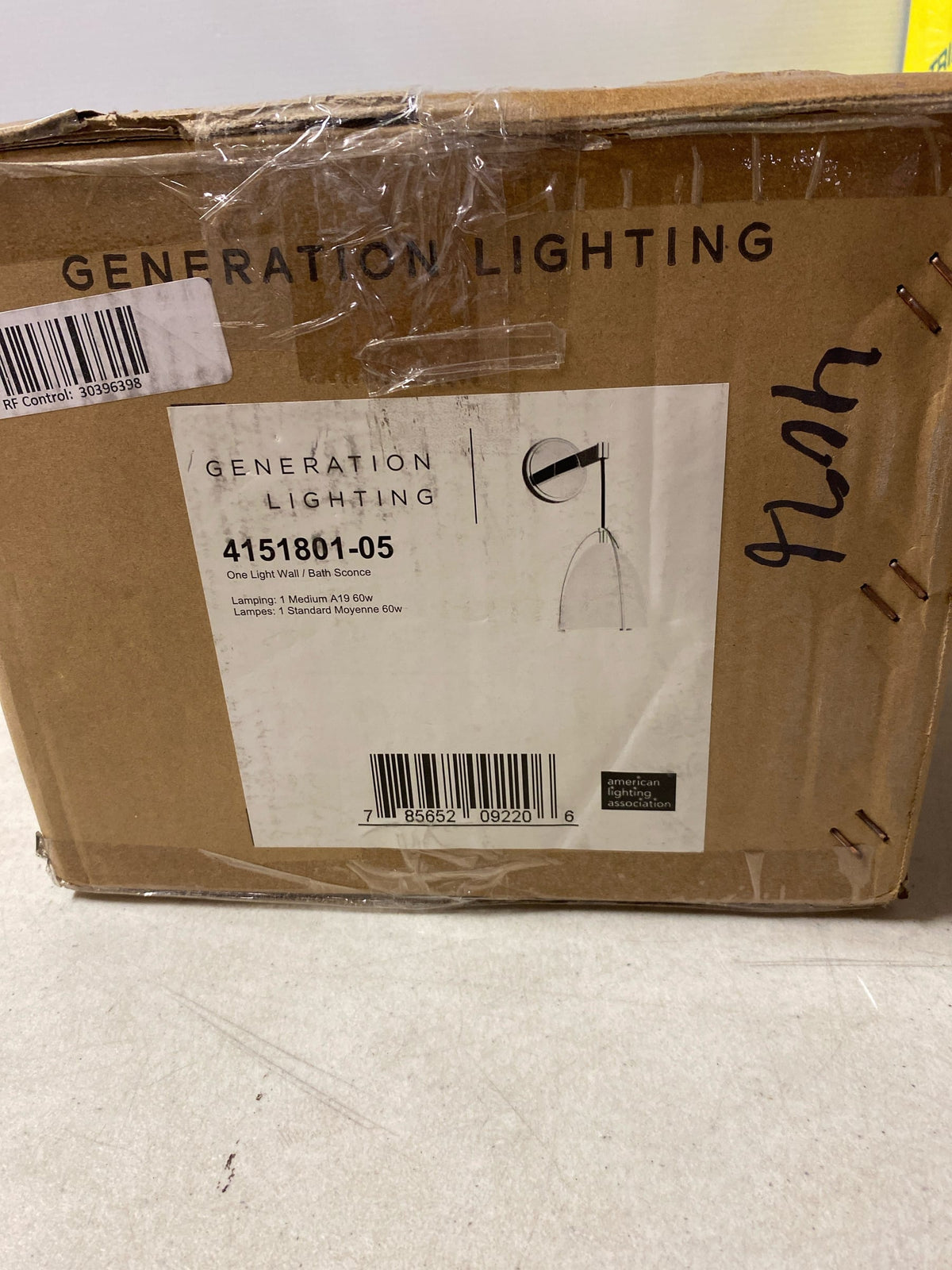 Generation Lighting 4151801-05 Norman - 1 Light Wall Sconce, Chrome Finish with Matte White MetalShade