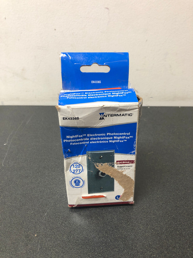 Intermatic EK4336SD89 NIGHTFOX 1,000-Watt LED/Incandescent In-Wall Electronic Photocontrol, Gray