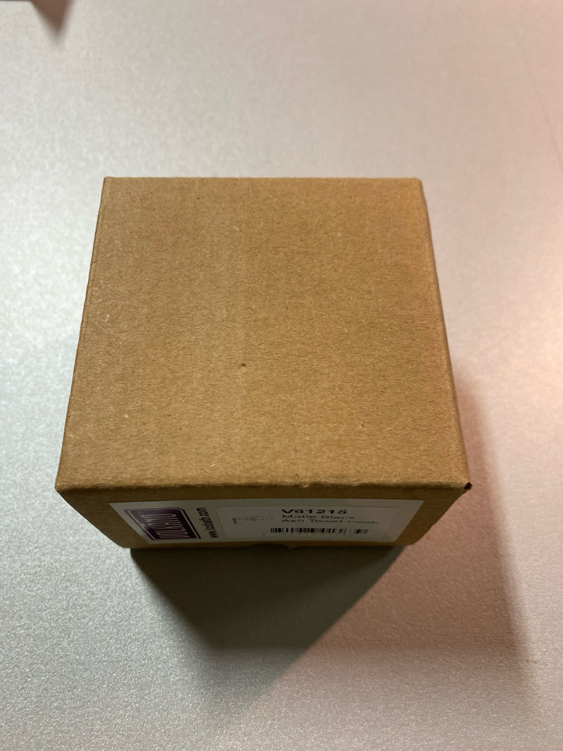 ICO Bath V61215 Volkano Ash Single Robe Hook - Matte Black