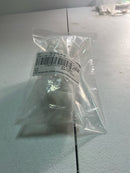 Sietto P-1901-5.5-SN 5-1/2 Inch White Glass Handle - Satin Nickel