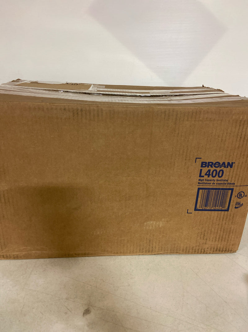 Broan-Nutone L400 High Capacity Ventilator Fan, Commercial Exhaust Fan, 2.3 Sones, 434 CFM, White