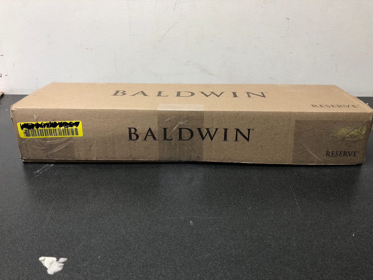 Baldwin SCLAJxSQUCSR044 La Jolla Sectional Single Cylinder Keyed Entry Handleset with Interior Square Lever - Satin Brass