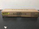 Baldwin SCLAJxSQUCSR044 La Jolla Sectional Single Cylinder Keyed Entry Handleset with Interior Square Lever - Satin Brass