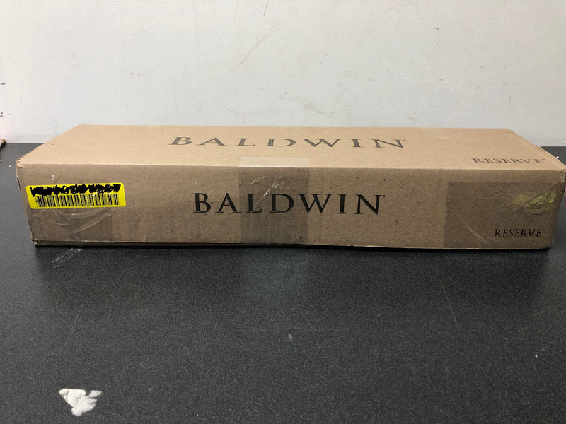 Baldwin SCLAJxSQUCSR044 La Jolla Sectional Single Cylinder Keyed Entry Handleset with Interior Square Lever - Satin Brass