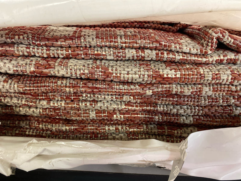 JONATHAN Y Boho Medallion Indoor Outdoor Area Rug 9X12 Red/Taupe, Malta Textured Weave for Backyard, Patio, Porch, Easy-Cleaning, High Traffic, Pet-Friendly, Non-Shedding (SMB104A-9)