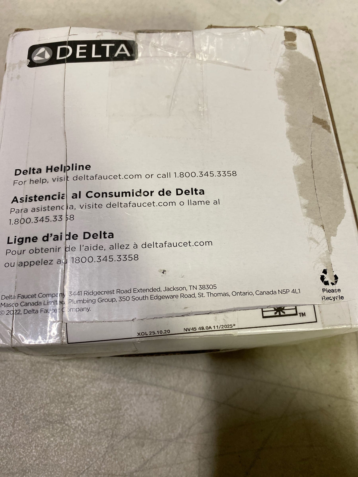 Delta DT062412-SS 4" Tile-In Square Shower Drain - Brilliance Stainless