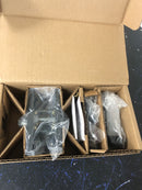 Baldwin PVSQUCFR190 Square Privacy Door Lever Set with 5 Inch Rectangle Rose from the Reserve Collection - Satin Black