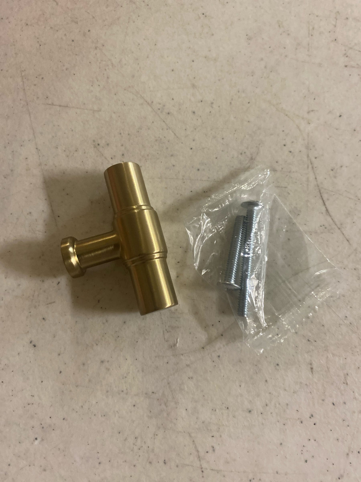 Amerock BP37461BBZ Faircrest 5/8 Inch Smooth Bar Cabinet Knob - Golden Champagne