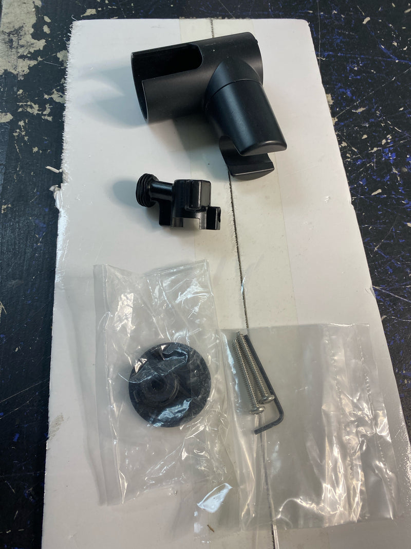 Moen A755BL Handshower Wall Bracket with Drop Ell - Matte Black