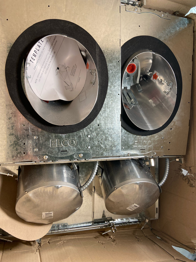Elco EL901ICA The Slant System Medium (E26) New Construction Recessed Housing for 6" Trims - Airtight - N/A