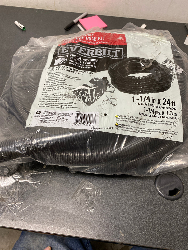 Everbilt EBHK24 1-1/4 in. x 24 ft. Sump Pump Discharge Hose Kit