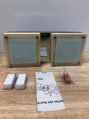 Jesco Lighting WS306L-2BI Quattro 2 Light Wall Sconce - Chrome / Birch