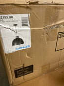 Kichler 52153BK Zailey 16" Wide Single Pendant with Metal Shade - Black