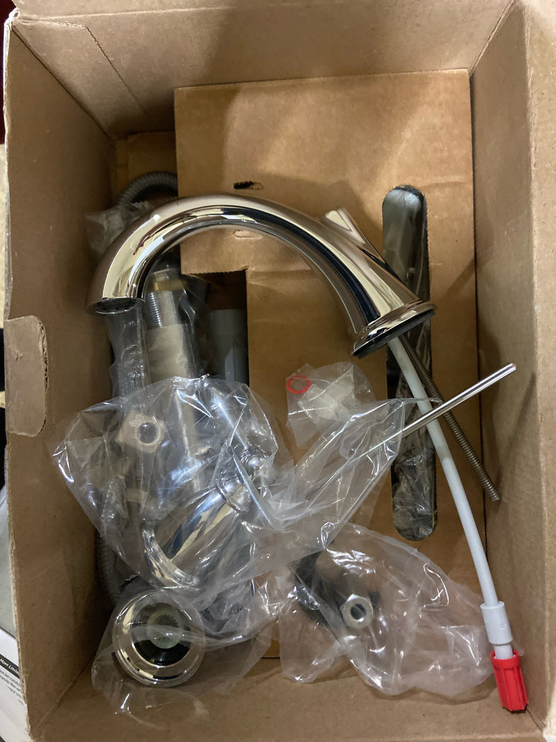 Moen Brantford Chrome Two-Handle High Arc Widespread Bathroom Sink Faucet for 3-Hole Setups with Valve Included, TV6620