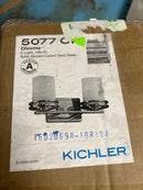Kichler 5077CH Hendrik 2 Light 15" Wide Vanity Light Bathroom Fixture with Satin Etched Glass Shades - Chrome