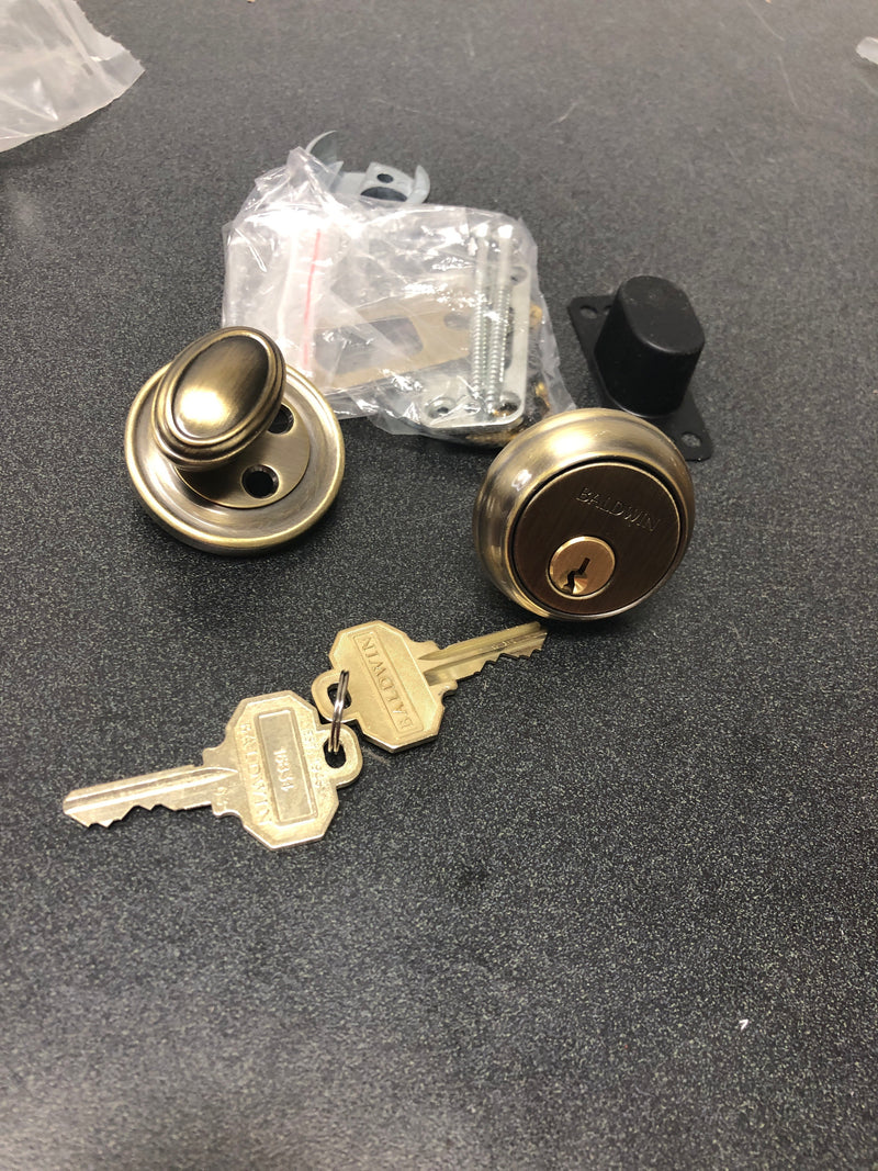 Baldwin Traditional Single Cylinder Deadbolt for 1-5/8" Bore Hole