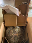 Millennium lighting 2281-VG Lakewood Collection 1-Light Vintage Gold Sphere Pendant