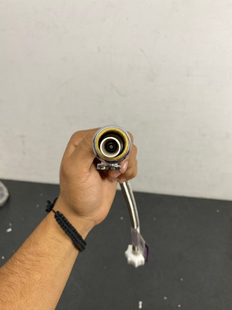 Sharkbite 24686 Click Seal 1/2 in. x 7/8 in. x 16 in. Push-to-Connect Straight Stop Toilet Connector