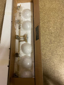 Elegant Lighting LD2327BR Collier 5 Light 47" Wide Vanity Light - Brass